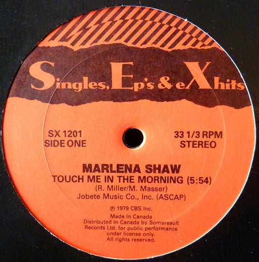 Marlena Shaw / Angela Clemmons : Touch Me In The Morning / Give Me Just A Little More Time (12")