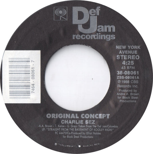 Original Concept : Charlie Sez (7", Single, Styrene)