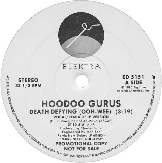 Hoodoo Gurus : Death Defying (12", Promo)