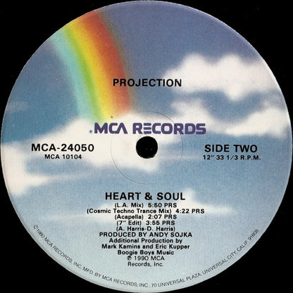Projection : Heart & Soul (12", Single, Glo)