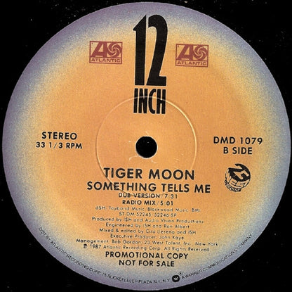 Tiger Moon : Something Tells Me (12", Promo)