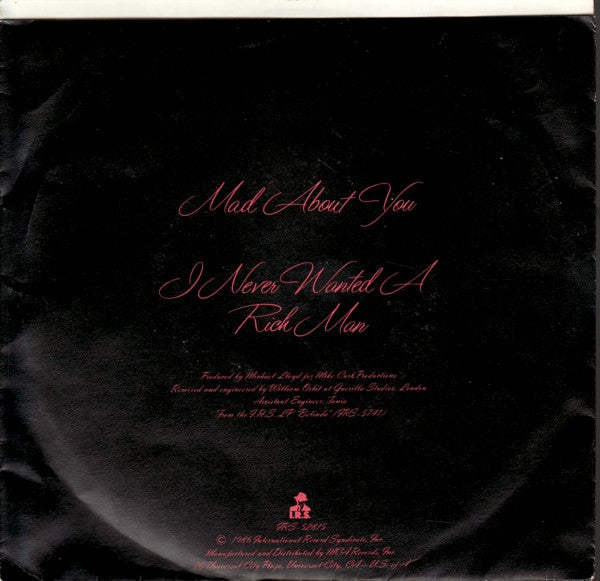 Belinda Carlisle : Mad About You (7", Single)
