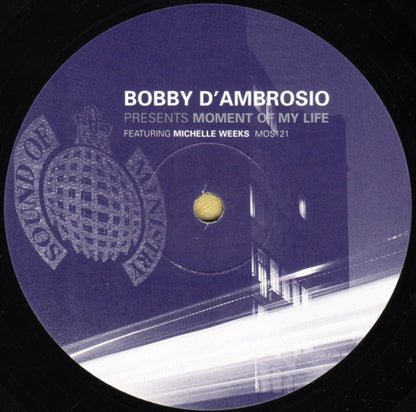 Bobby D'Ambrosio Featuring Michelle Weeks : Moment Of My Life (12", 2/2)