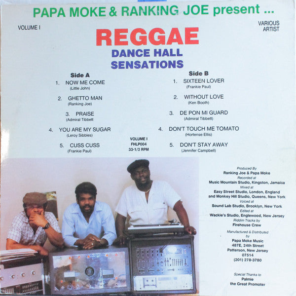 Various : Reggae Dance Hall Sensations: Volume 1 (LP, Comp)