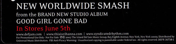 Rihanna Feat. Jay-Z : Umbrella (12", Promo)
