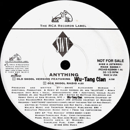 SWV : Anything (12", Single, Promo)