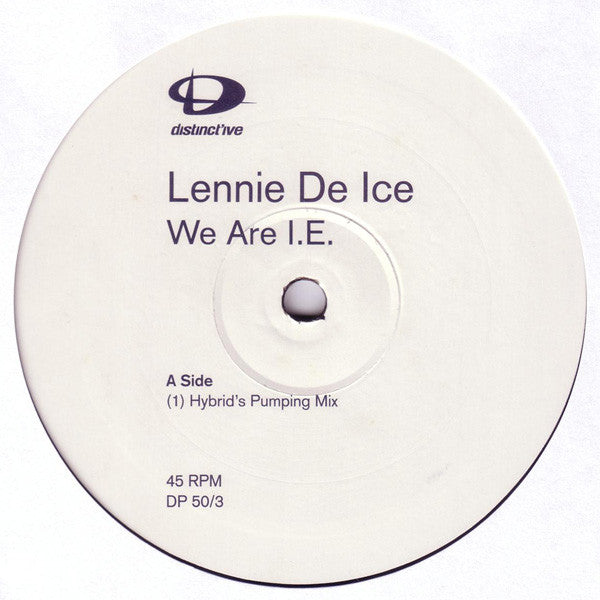 Lennie De Ice : We Are I.E. (12", Promo)