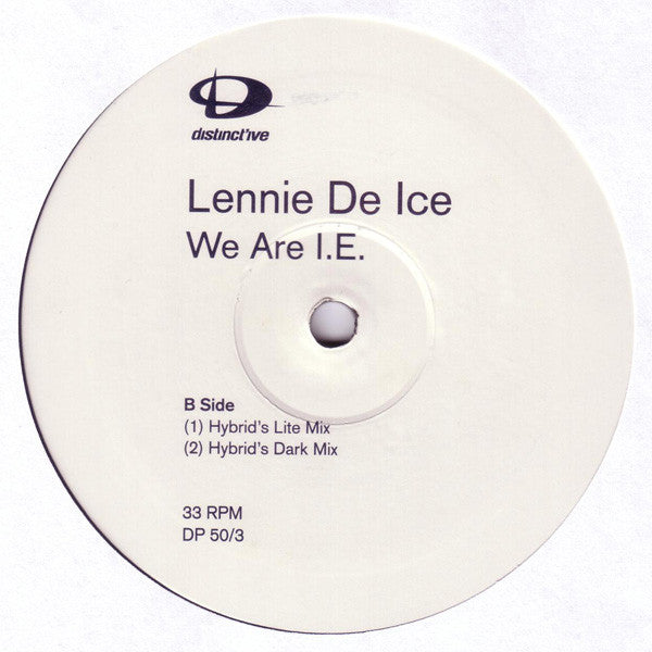 Lennie De Ice : We Are I.E. (12", Promo)