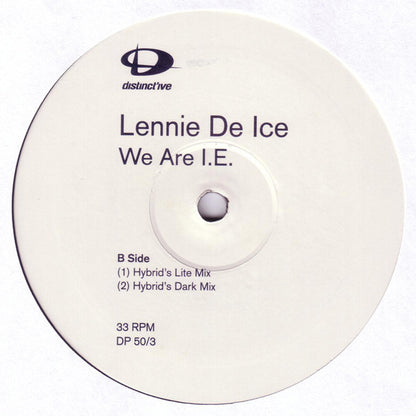 Lennie De Ice : We Are I.E. (12", Promo)