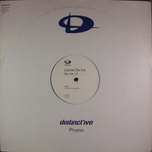 Lennie De Ice : We Are I.E. (12", Promo)