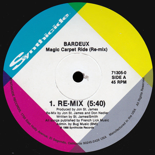Bardeux : Magic Carpet Ride (Dance Floor Remix) (12")