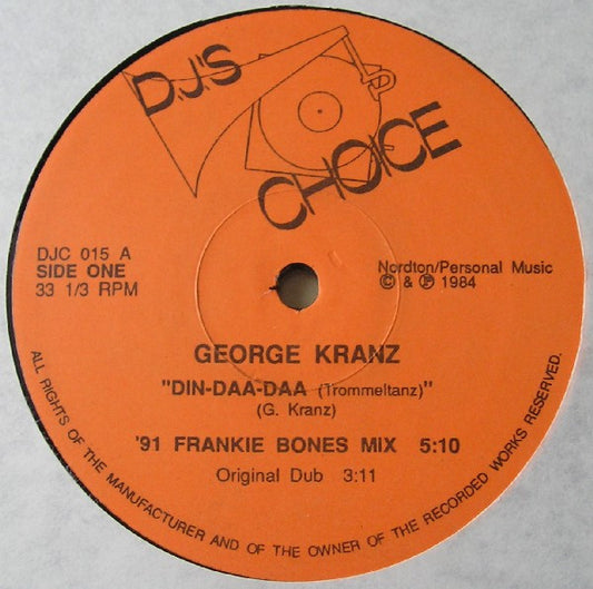 George Kranz : Din-Daa-Daa (Trommeltanz) (12")