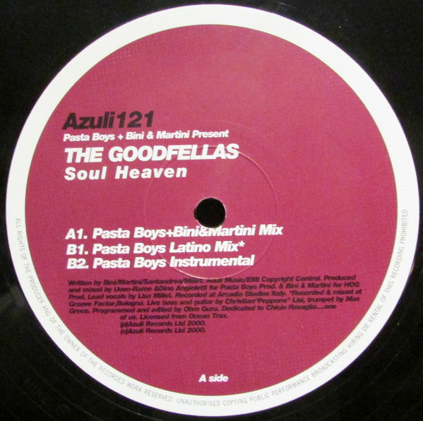 Pasta Boys* + Bini & Martini Present The Goodfellas (2) : Soul Heaven (12")