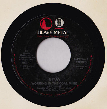 Devo : Working In The Coal Mine (7", Styrene, TH )