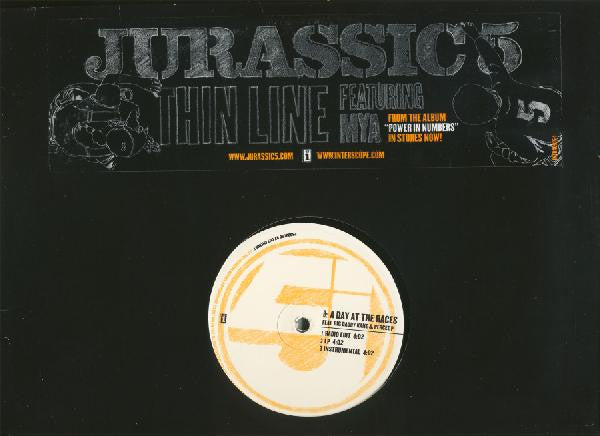 Jurassic 5 : Thin Line / A Day At The Races (12", Promo)