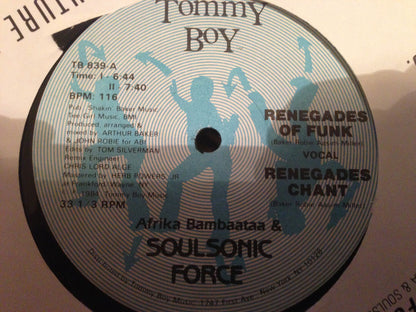 Afrika Bambaataa & Soulsonic Force : Renegades Of Funk! (12")