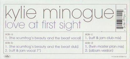 Kylie Minogue : Love At First Sight (2x12")