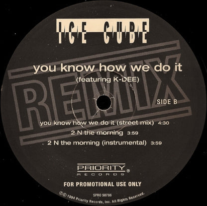 Ice Cube : You Know How We Do It (Remix) (12", Promo)