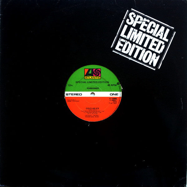 Foreigner : Cold As Ice (12", Ltd)