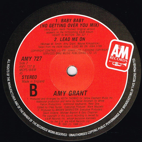 Amy Grant : Baby Baby (12", Single)