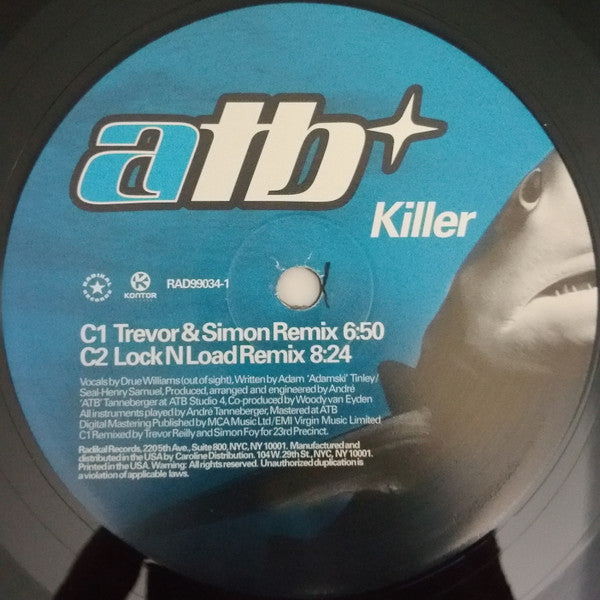 ATB : Killer (2x12")