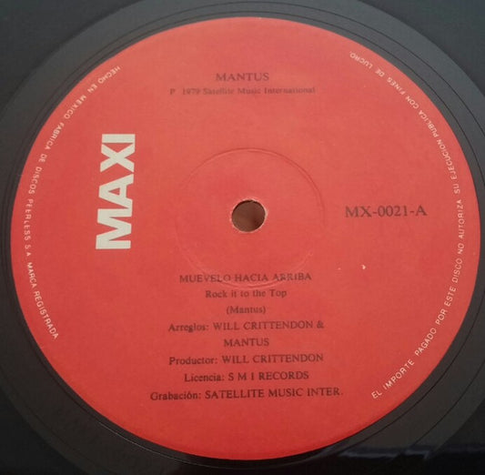 Mantus : Rock It To The Top / I'm So In Love With You (12", Maxi)