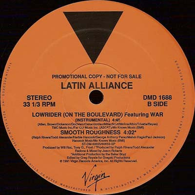 Latin Alliance : Lowrider (On The Boulevard) (12", Promo)