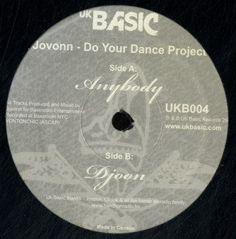 Jovonn : Do Your Dance Project (12")