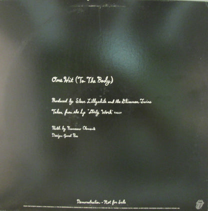 The Rolling Stones : One Hit (To The Body) (12", Promo)
