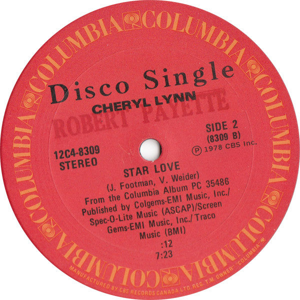 Cheryl Lynn : Got To Be Real / Star Love (12", Single)