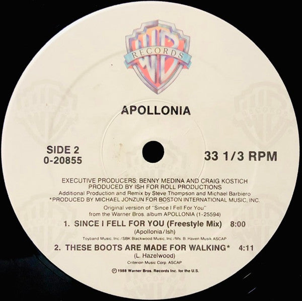 Apollonia : Since I Fell For You (12", Maxi, Spe)