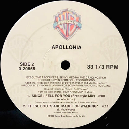 Apollonia : Since I Fell For You (12", Maxi, Spe)