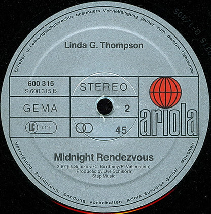 Linda G. Thompson : Flight To Fantasy ∙ Midnight Rendezvous (12", Single)