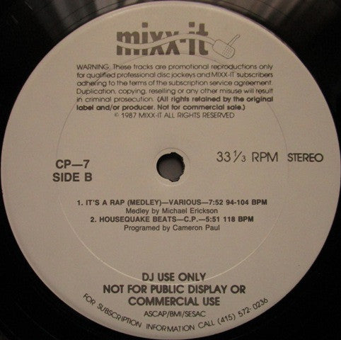 Various : Mixx-It 7 (12", Comp, Promo)