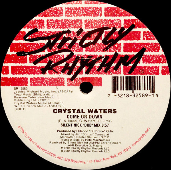 Crystal Waters : Come On Down (2x12")