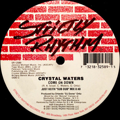Crystal Waters : Come On Down (2x12")