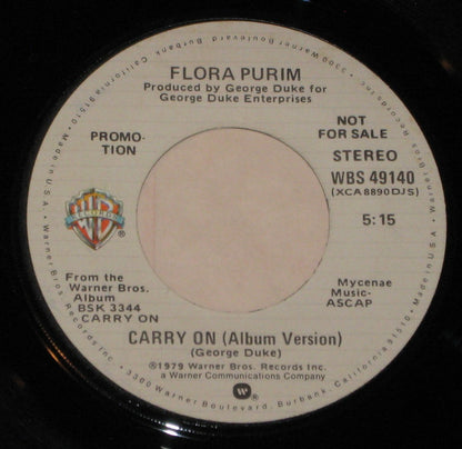 Flora Purim : Carry On  (7", Promo)
