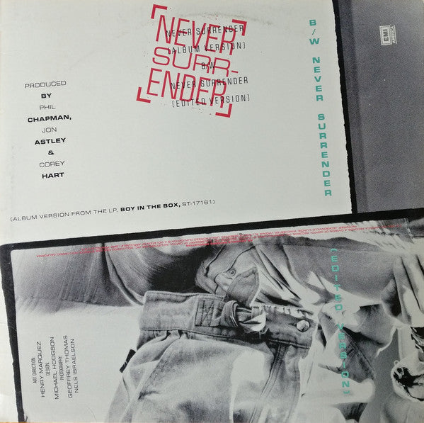 Corey Hart : Never Surrender (12", Promo)