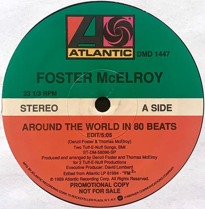 Foster & McElroy : Around The World In 80 Beats (12", Promo)