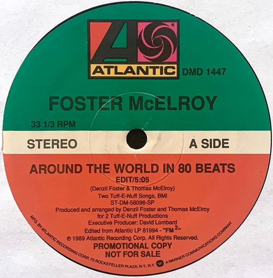 Foster & McElroy : Around The World In 80 Beats (12", Promo)