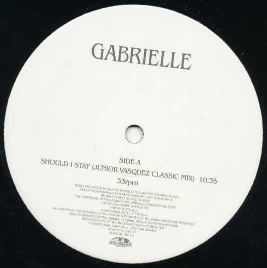 Gabrielle : Should I Stay (12")