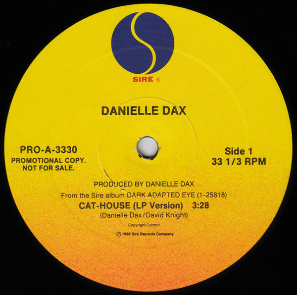 Danielle Dax : Cat-House / Big Hollow Man (12", Promo, All)