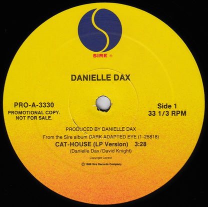 Danielle Dax : Cat-House / Big Hollow Man (12", Promo, All)