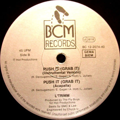 L'Trimm : Push It (Grab It) (12")