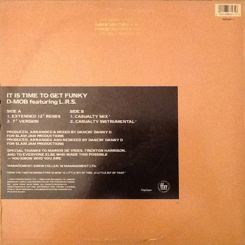 D Mob : It Is Time To Get Funky (12", Promo)