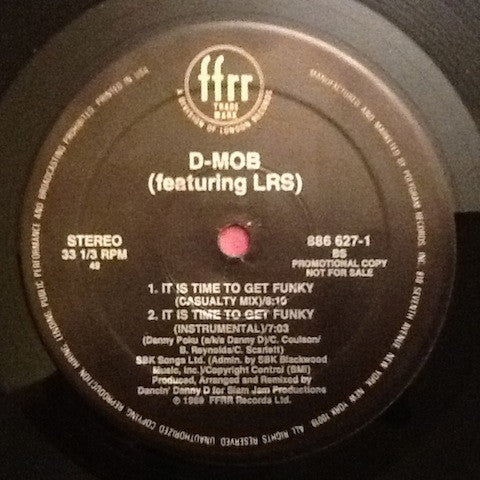 D Mob : It Is Time To Get Funky (12", Promo)
