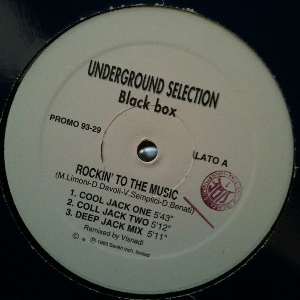 Black Box : Rockin' To The Music (12", Promo)