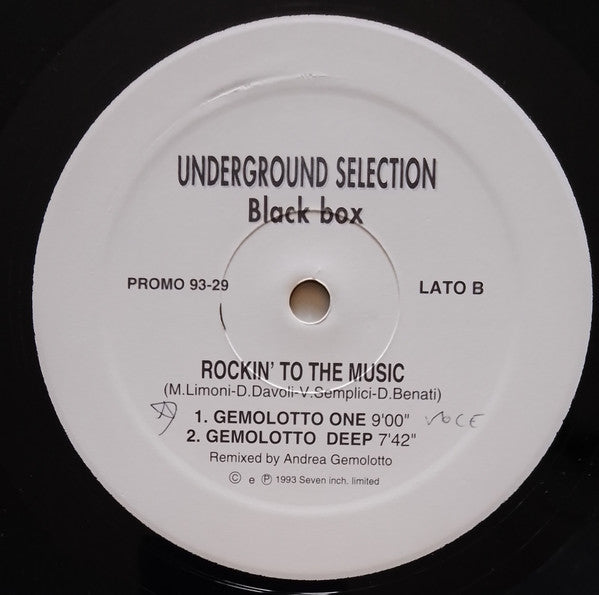 Black Box : Rockin' To The Music (12", Promo)