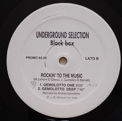 Black Box : Rockin' To The Music (12", Promo)