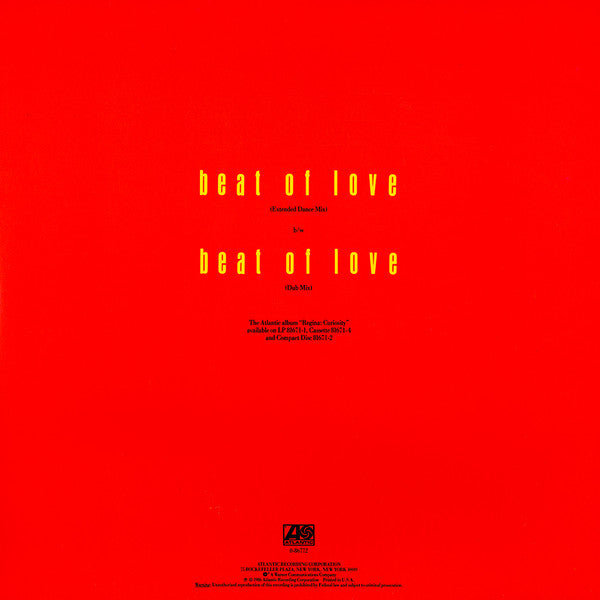 Regina (2) : Beat Of Love (12", SP )